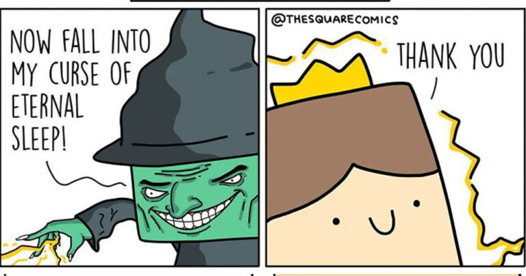 Humorous Comics with Dark Elements from Artist