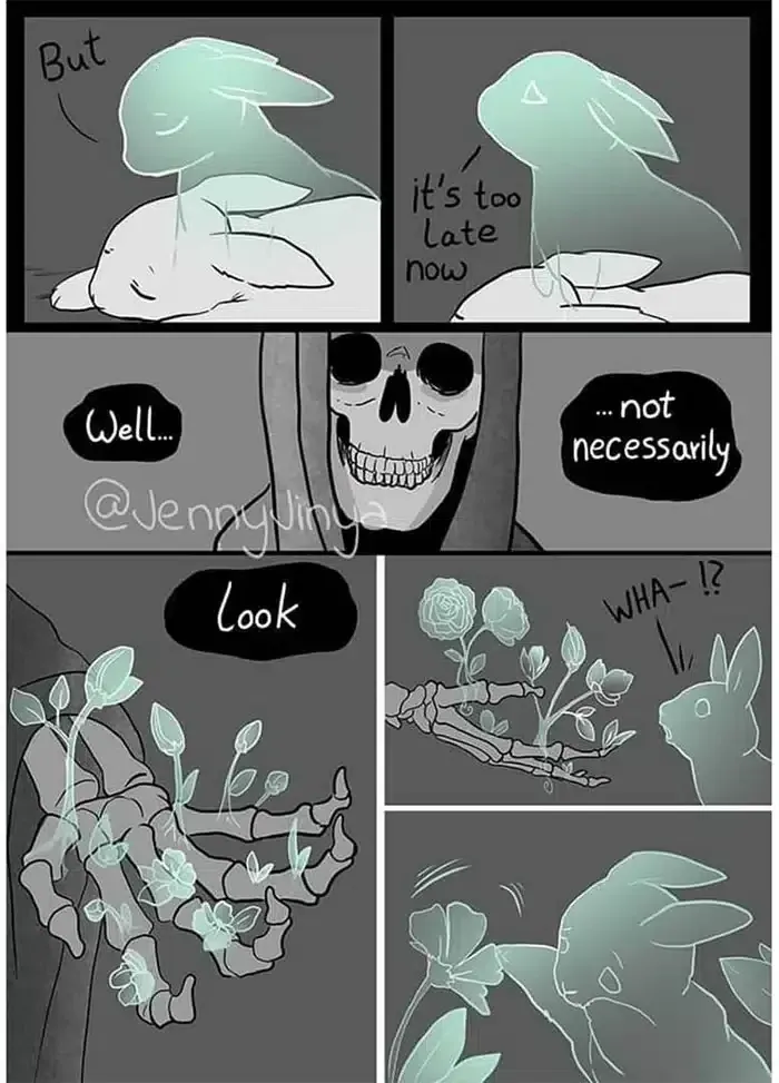 17 Emotional Comics by Jenny Jinya Depicting the Bond with a Pet Rabbit 9 #8